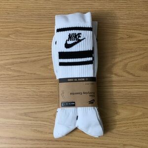 Nike Everyday Essentials White and Black Athletic Socks XL 12-13 Men’s